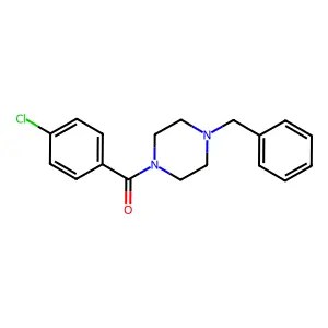 (4-Benzylpiperazin-1-yl)-(4-chlorophenyl)methanone structure