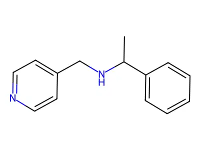 (1-Phenylethyl)((pyridin-4-yl)methyl)amine structure