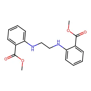 Methyl 2-[2-(2-methoxycarbonylanilino)ethylamino]benzoate structure