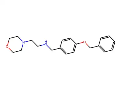 N-[4-(benzyloxy)benzyl]-2-(morpholin-4-yl)ethanamine structure