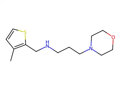 N-((3-Methylthiophen-2-yl)methyl)-3-morpholinopropan-1-amine structure