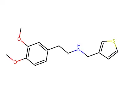 [2-(3,4-Dimethoxyphenyl)ethyl](thiophen-3-ylmethyl)amine structure