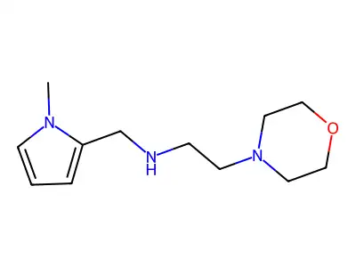N-[(1-methylpyrrol-2-yl)methyl]-2-morpholin-4-ylethanamine structure