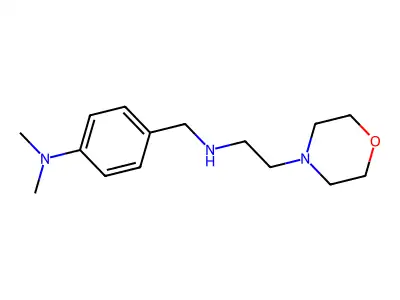 N,N-dimethyl-4-[(2-morpholin-4-ylethylamino)methyl]aniline structure