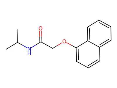 N-isopropyl-2-(naphthalen-1-yloxy)acetamide structure