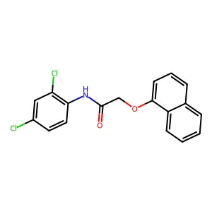 N-(2,4-dichlorophenyl)-2-(1-naphthyloxy)acetamide structure