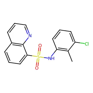 N-(3-chloro-2-methylphenyl)quinoline-8-sulfonamide structure