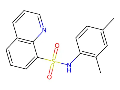 N-(2,4-dimethylphenyl)-8-quinolinesulfonamide structure