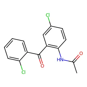 N-[4-Chloro-2-(2-chlorobenzoyl)phenyl]acetamide structure