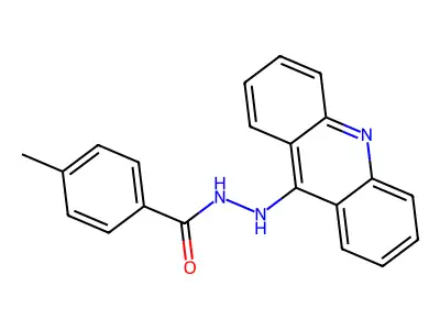 N'-acridin-9-yl-4-methylbenzohydrazide structure