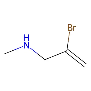 2-Propen-1-amine, 2-bromo-N-methyl- structure