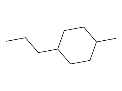 1-Methyl-4-propylcyclohexane structure