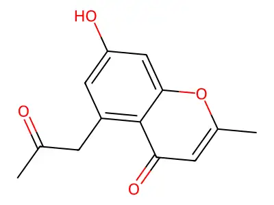 5-Acetonyl-7-Hydroxy-2-Methylchromone structure