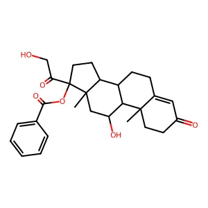 皮质醇-17-苯甲酸酯 structure