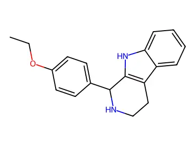 1-(4-ethoxyphenyl)-2,3,4,9-tetrahydro-1H-pyrido[3,4-b]indole structure