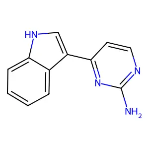 4-(1H-indol-3-yl)pyrimidin-2-amine structure