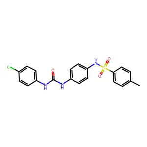 1-(4-Chlorophenyl)-3-[4-[(4-methylphenyl)sulfonylamino]phenyl]urea structure