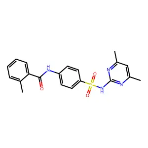 N-{4-[(4,6-dimethylpyrimidin-2-yl)sulfamoyl]phenyl}-2-methylbenzamide structure