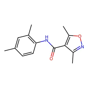 N-(2,4-dimethylphenyl)-3,5-dimethyl-1,2-oxazole-4-carboxamide structure