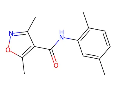 N-(2,5-dimethylphenyl)-3,5-dimethyl-1,2-oxazole-4-carboxamide structure