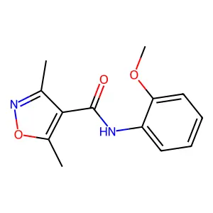 N-(2-methoxyphenyl)-3,5-dimethyl-1,2-oxazole-4-carboxamide structure