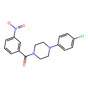 1-(4-Chlorophenyl)-4-(3-nitrobenzoyl)piperazine structure