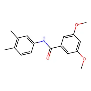 N-(3,4-dimethylphenyl)-3,5-dimethoxybenzamide structure