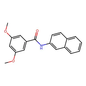 3,5-dimethoxy-N-(naphthalen-2-yl)benzamide structure