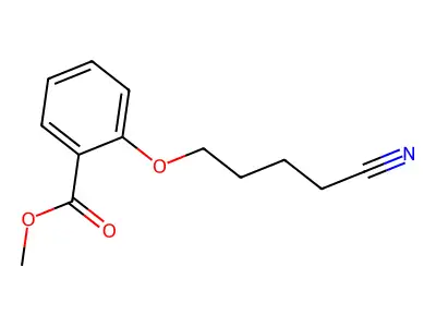 Methyl 2-(4-cyanobutoxy)benzoate structure