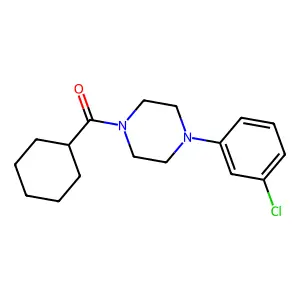 [4-(3-Chlorophenyl)piperazin-1-yl]-cyclohexylmethanone structure