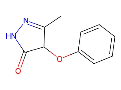 3-Methyl-4-phenoxy-1,4-dihydropyrazol-5-one structure