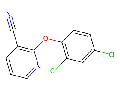 2-(2,4-Dichlorophenoxy)nicotinonitrile structure