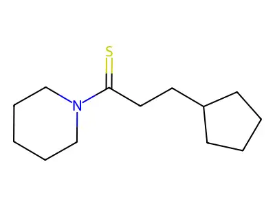 3-Cyclopentyl-1-(piperidin-1-YL)propane-1-thione structure