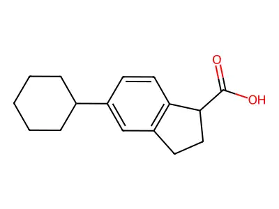 5-环己基茚满-1-甲酸 structure