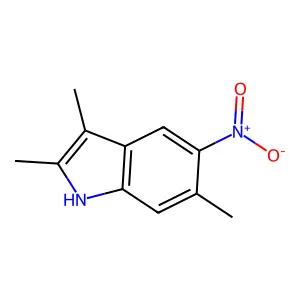 2,3,6-Trimethyl-5-nitro-1H-indole structure