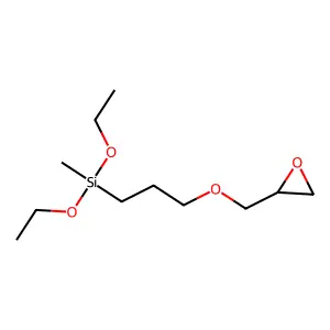 Diethoxy(methyl)(3-(oxiran-2-ylmethoxy)propyl)silane structure