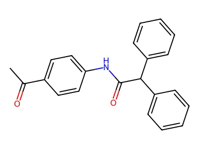 N-(4-acetylphenyl)-2,2-diphenylacetamide structure