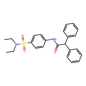 N-{4-[(diethylamino)sulfonyl]phenyl}-2,2-diphenylacetamide structure