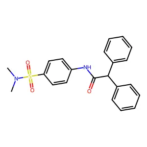 N-{4-[(dimethylamino)sulfonyl]phenyl}-2,2-diphenylacetamide structure