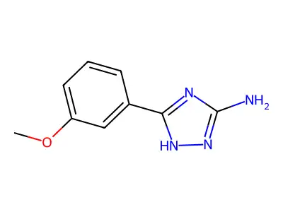5-(3-methoxyphenyl)-1H-1,2,4-triazol-3-amine structure