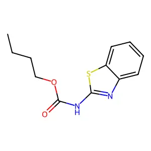 Butyl 1,3-benzothiazol-2-ylcarbamate structure