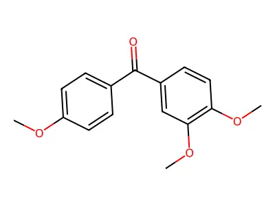 (3,4-Dimethoxyphenyl)(4-methoxyphenyl)methanone structure