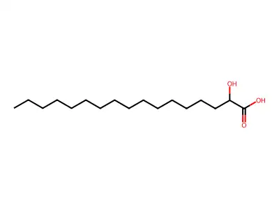 2-Hydroxyheptadecanoic acid structure