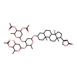 Digitoxin, triacetate structure