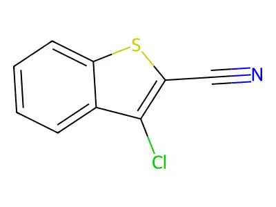 3-Chloro-1-benzothiophene-2-carbonitrile structure