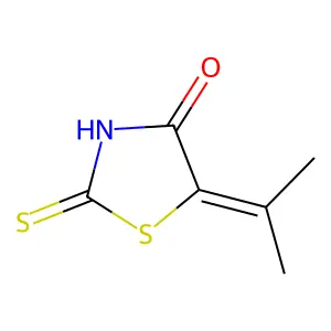 4-Thiazolidinone, 5-(1-methylethylidene)-2-thioxo- structure