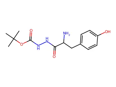 tert-butyl N-[[2-amino-3-(4-hydroxyphenyl)propanoyl]amino]carbamate structure