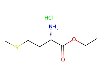 Ethyl L-methionate hydrochloride structure
