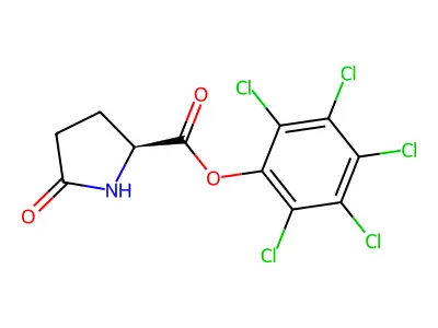 Perchlorophenyl 5-oxo-L-prolinate structure
