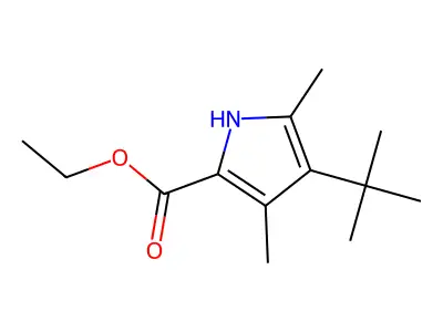 ethyl 4-tert-butyl-3,5-dimethyl-3H-pyrrole-2-carboxylate structure